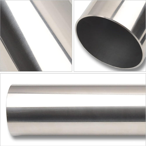 Universal 76mm Stainless Steel Exhaust/Intake Pipe Tube – Polished Automotive Fitting
