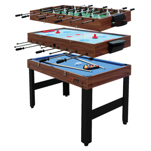4FT 3-in-1 Games Foosball Soccer Hockey Pool Table