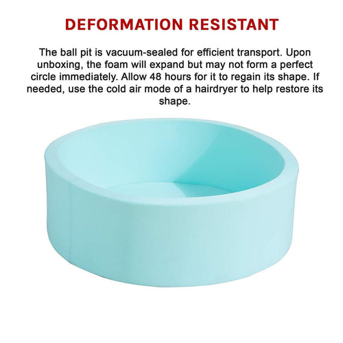 Round Ball Pit Playpen Enclosure Blue 