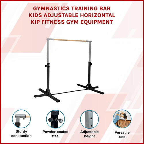 Gymnastics Training Bar Kids Adjustable Horizontal Kip