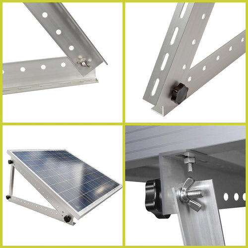 71cm Solar Panel RV Tilt Mount Brackets Roof Flat Surface