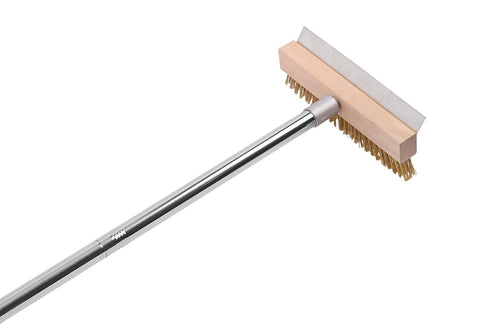 Stainless Steel Pizza Oven Brush Scraper 120cm Ash Broom