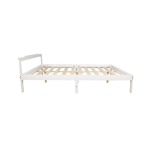 Natural Wooden Bed Frame Home Furniture - Double