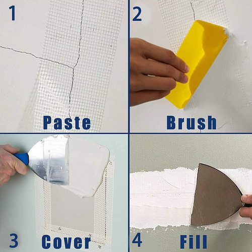 24-Pack Fibreglass Plasterboard Joint Tapes – 50mm x 90m Drywall Mesh Rolls