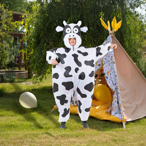 Cow Fancy Dress Inflatable Suit -Fan Operated Costume