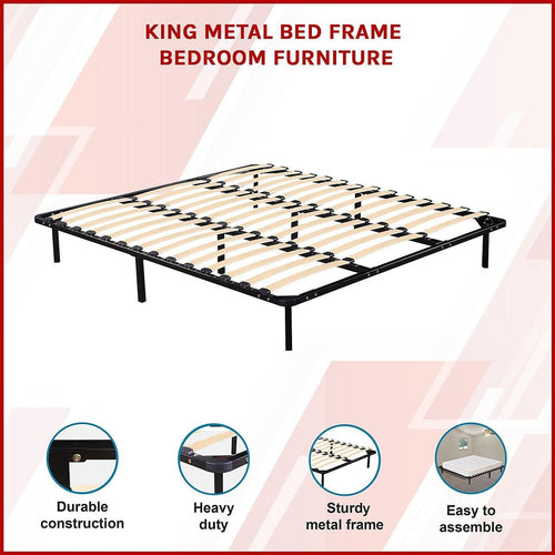 King Metal Bed Frame