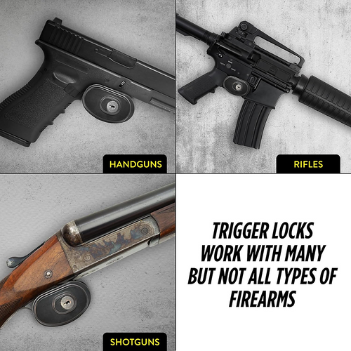 6pcs Keyed Alike Trigger Locks – Gun Safety Lock Set for Pistol, Rifle & Shotgun