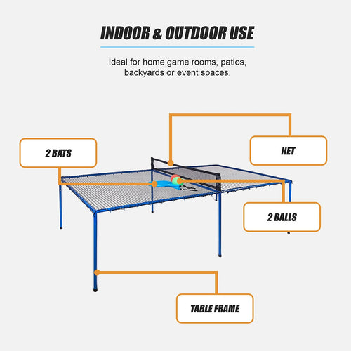 Bounce Ping Pong Net & Table Tennis Set – Indoor Outdoor Play