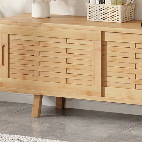 Bamboo TV Cabinet 150cm Entertainment Unit 3 Door