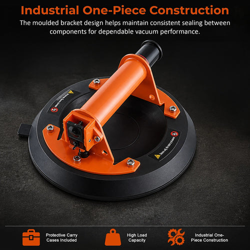 2 Pack Glass Suction Cup Lifter 20cm Heavy Duty Vacuum Lifter 278kg