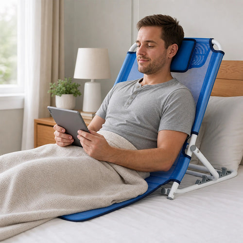 Adjustable Bed Backrest Support Foldable Sit Up Patient Chair