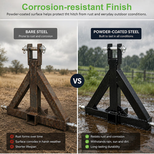 3-Point Trailer Hitch Receiver for Category 1 Tractors