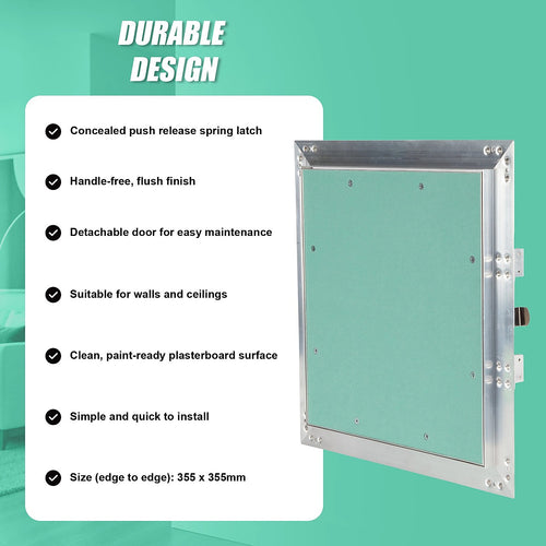 300x300mm Plasterboard Access Panel with Aluminium Frame Inspection Hatch