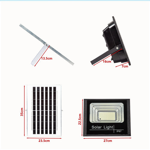 60W LED Solar Flood Light with Motion Sensor – Weatherproof Outdoor Security Lighting