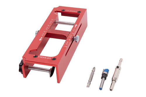 Door Hinge Jig Aluminium Adjustable Template Kit 63–127mm