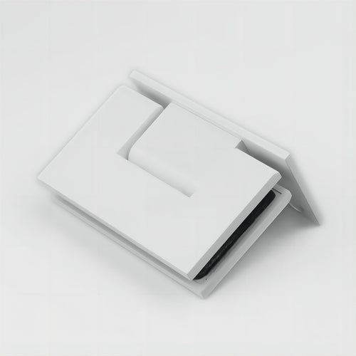 70cm Frameless Swing Bath Screen with White Hardware