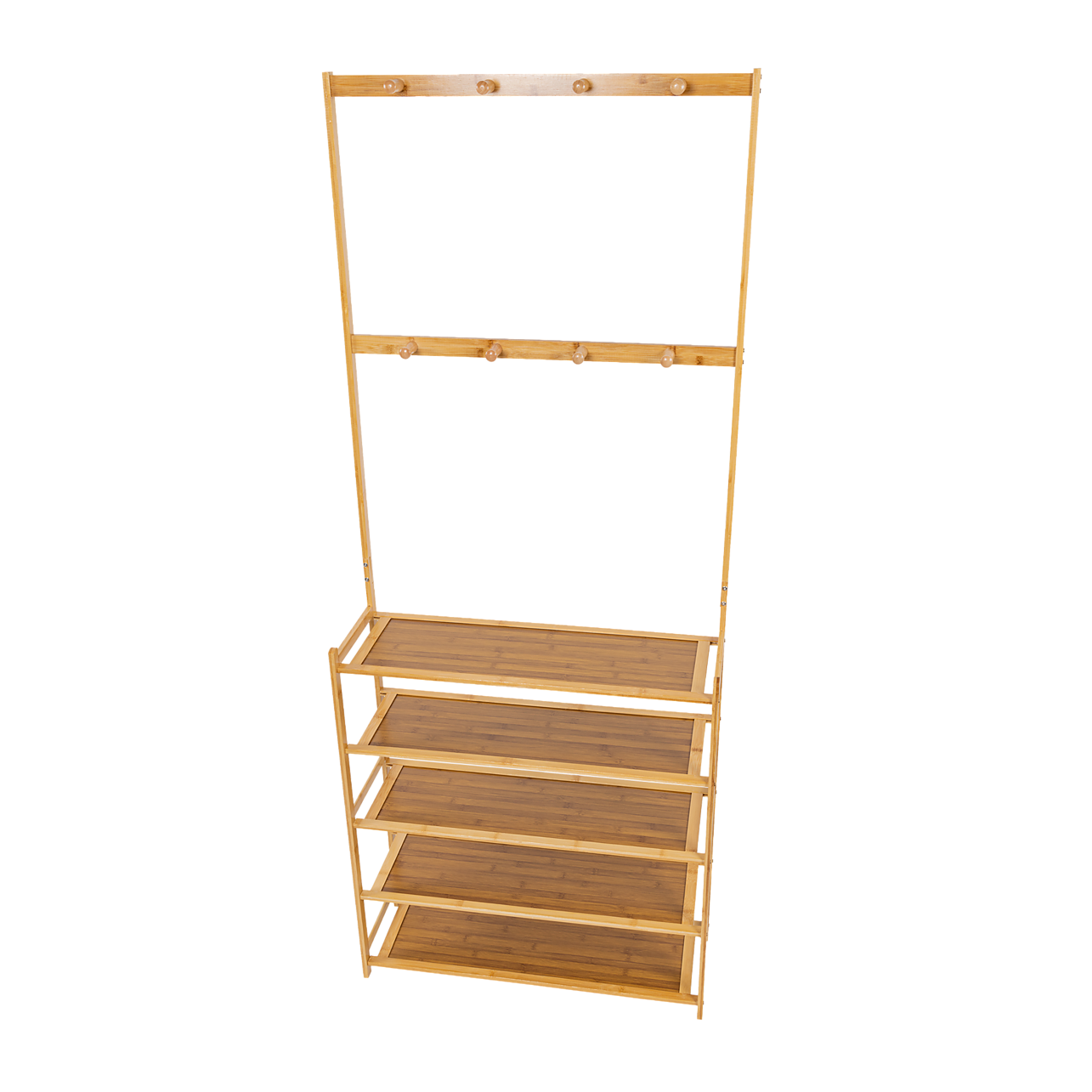 Wooden shoe rack with coat hanger hotsell