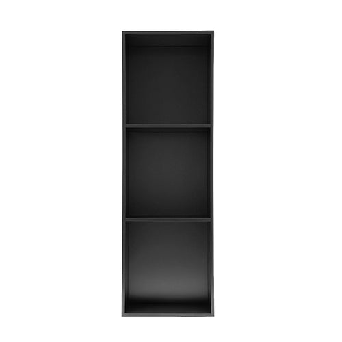 90cm Black Recessed Shower Niche 3-Tier Stainless Steel Bathroom Wall Storage Shelf