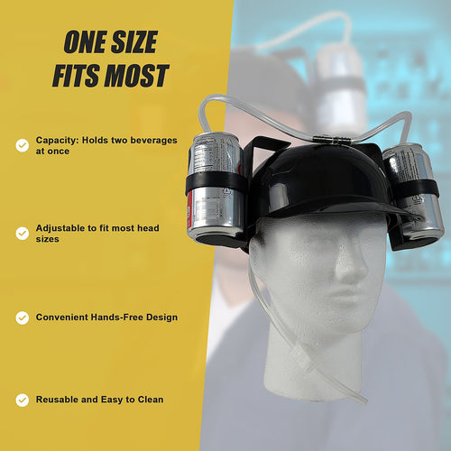 Beer Drinking Helmet – Novelty Party Hat for Bucks, Hens & Festivals