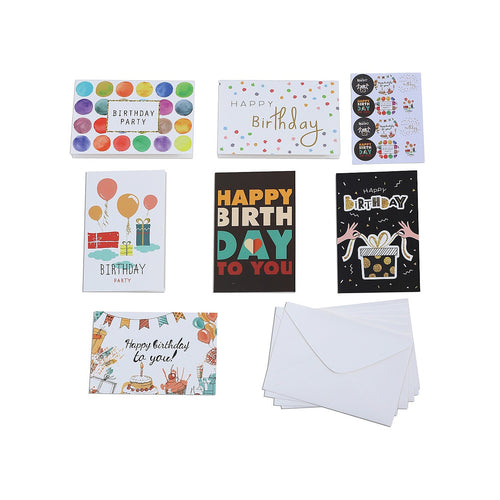 Birthday Card Set 50 Cards with 50 Envelopes Mixed Designs