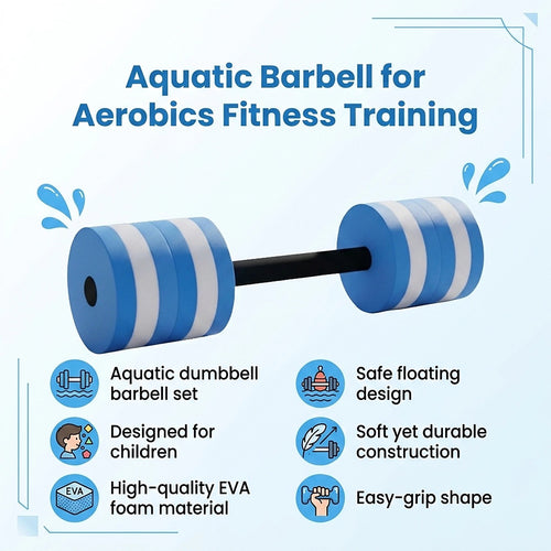 Pool Dumbbell Water Aquatic Barbell for Aerobics and Fitness Training