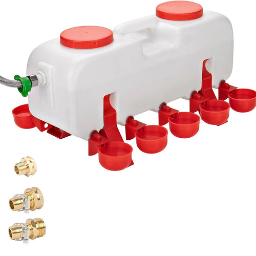 10L Chicken Water Feeder Automatic Chook Drinker Gravity System
