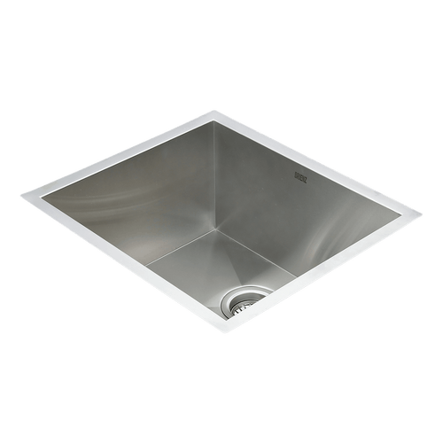 510x450mm Stainless Steel Handmade 1.0mm Sink with Waste in Stainless Steel Finish
