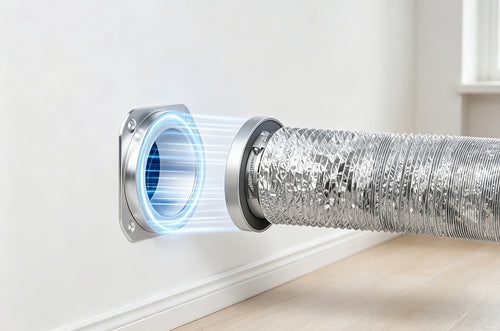 Dryer Vent Hose Kit 100mm Magnetic Coupling Airtight Connector