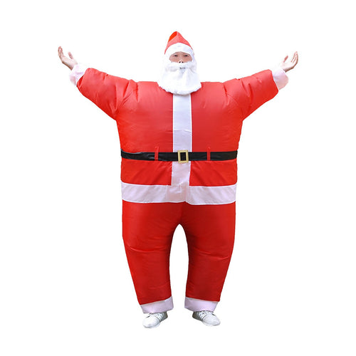 Inflatable Santa Costume Adult Fan Operated Christmas Fancy Dress Suit
