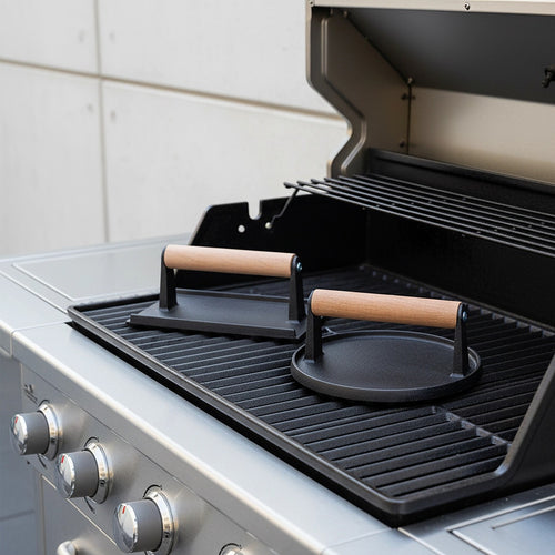 Heavy Duty BBQ Steak Press with Heat-Resistant Handle Grill Tool