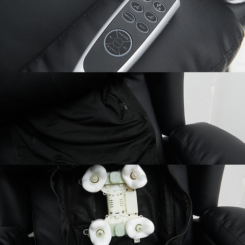 Electric Lift Recliner Chair – Heated Massage PU Leather Armchair with USB