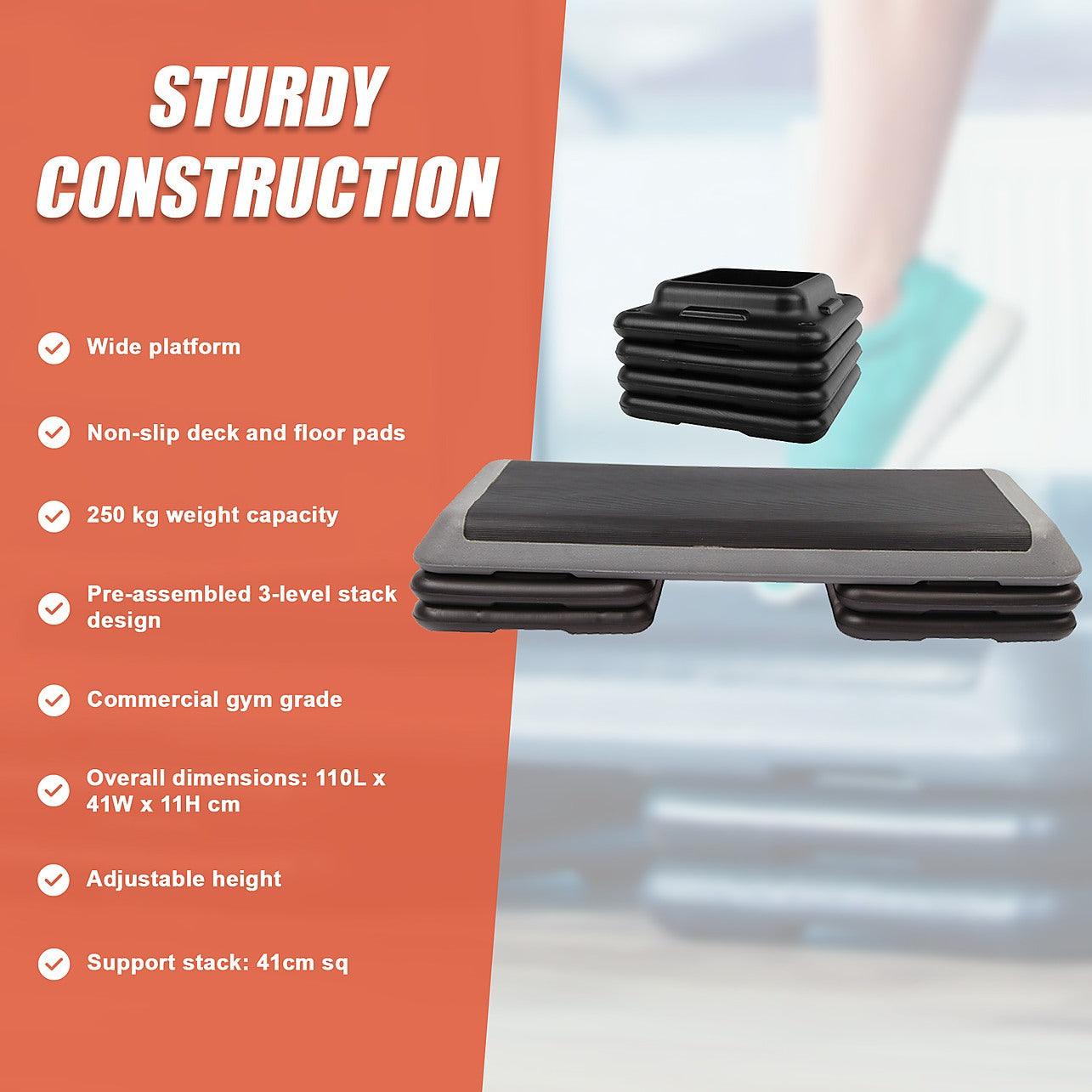Aerobic Workout 4 Block Bench Step - Sports & Fitness > Gym Accessories
