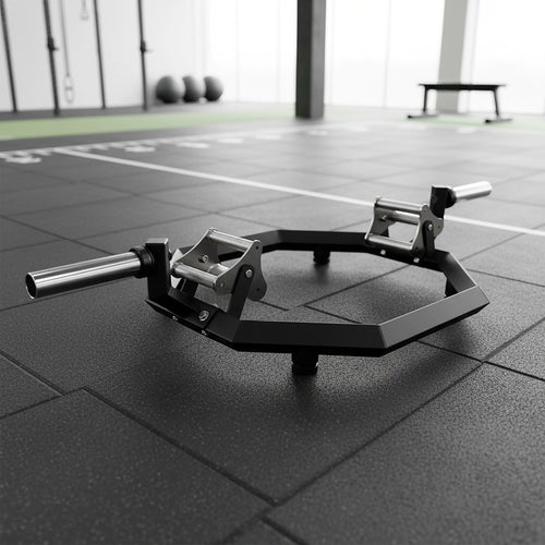 Fitness EZ Load Hex Trap Bar with Knurled Tri Grip Handles
