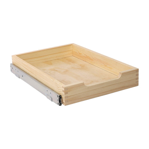 Pull Out Cabinet Drawer 35 x 53cm Pine Wood Soft Close Shelf