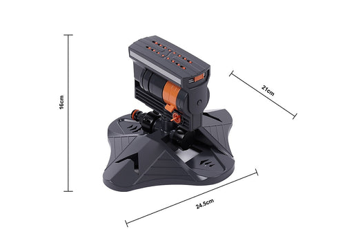 Garden Rotary Sprinkler 3 Arm 360° Adjustable Lawn Watering System