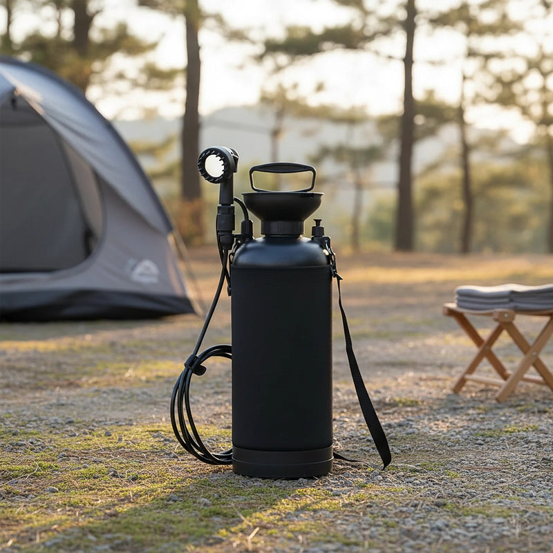 12L Portable Camping Shower – 10 Spray Modes | FactoryFast.com.au