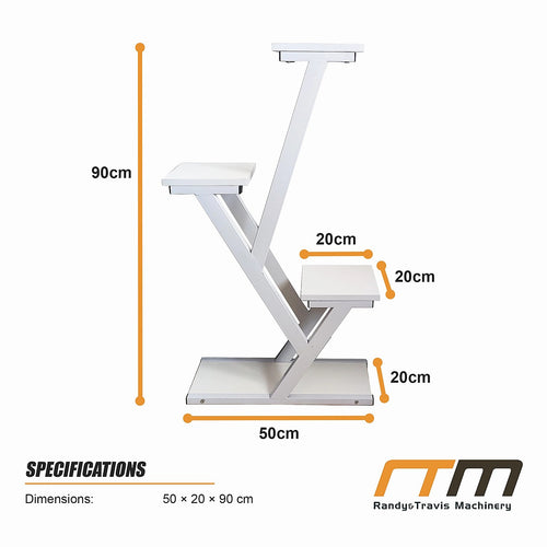 Metal Plant Stand – Narrow Multi-Tier Iron Shelf, 90cm