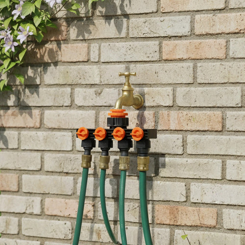 4 Way Hose Connector Tap Irrigation Garden Kit