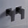 Bathroom Shower Bath Hot and Cold Square Mixer WATERMARK Certified - Black