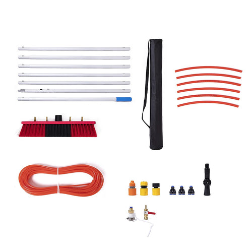 7m Water Fed Pole Cleaning Kit – Solar Panel & Window Cleaner System with Brush Attachment