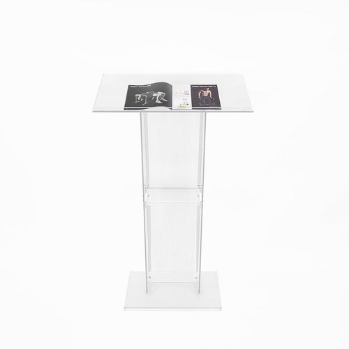120cm Acrylic Podium Stand Transparent