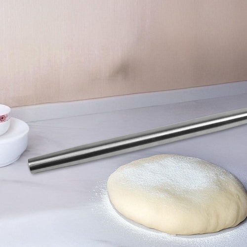 Professional Rolling Pin for Baking Premium 304 Stainless Steel Kitchen Rod