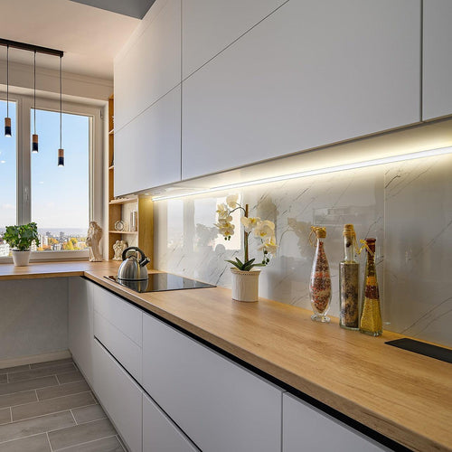 10 x 1M Aluminium LED Strip Light Channel Profile for Kitchen Cabinet U Style