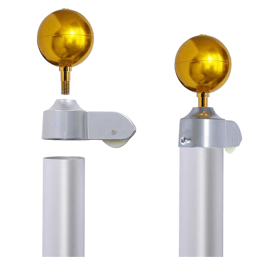 6m Aluminium Flag Pole Kit with Australian Flag – Outdoor Full Set