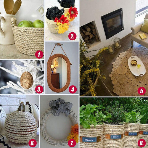 Sisal Rope Natural Jute Hemp Manila Twine Cord 20mm x 50m