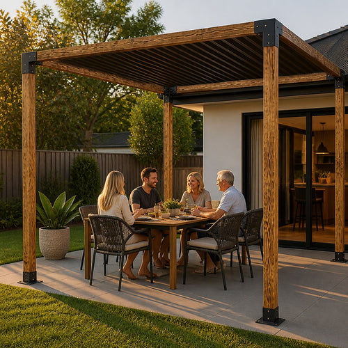 DIY Pergola Kit – Single Set with Brackets