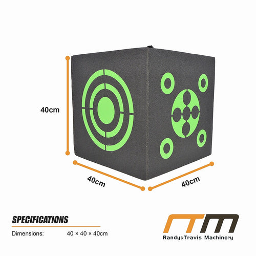 3D Archery Target – 40cm High-Density XPE Foam Cube with Handle