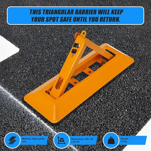Fold Down Vehicle Security Car Parking Spot Lock Safety Bollard Barrier
