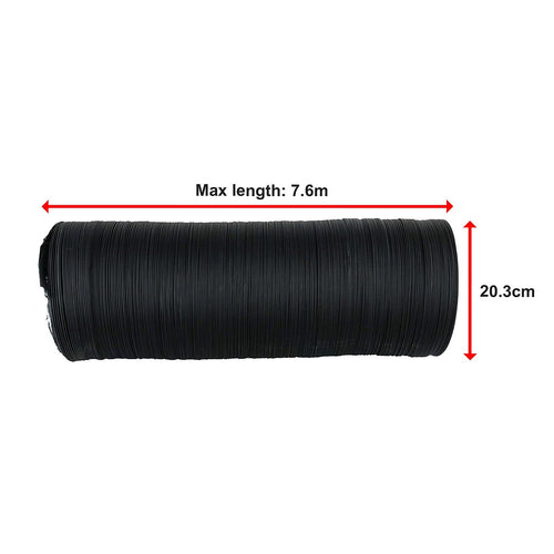 Flexible Aluminium Ducting 20.3cm x 7.6m – 4-Layer Vent Hose for HVAC & Dryers