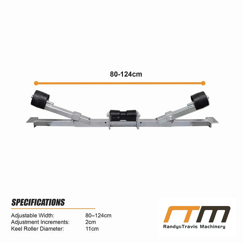 Boat Trailer Keel Roller Adjustable Bottom Support Bracket 800kg